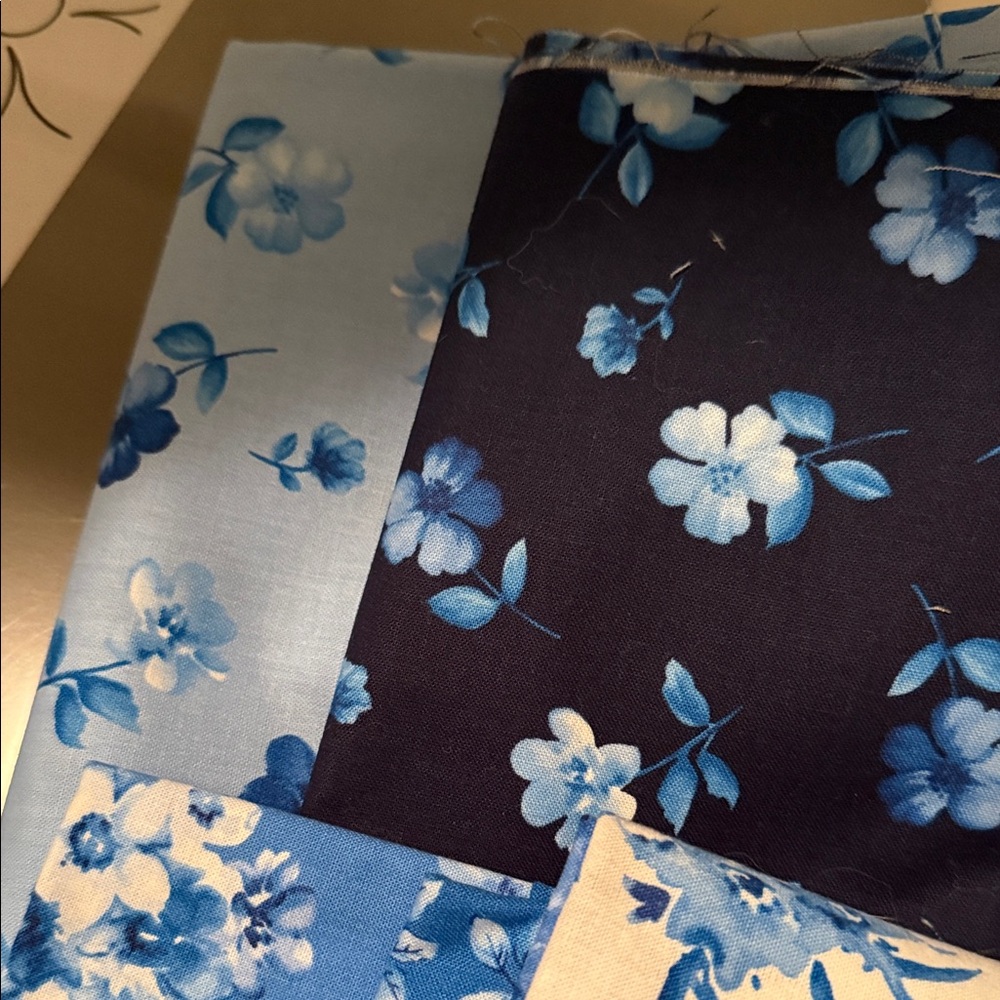 Timeless Treasures Bluebird Blue Blooms Quilt Kit - Blue 79.5” x 98.5” - Picture 10 of 12